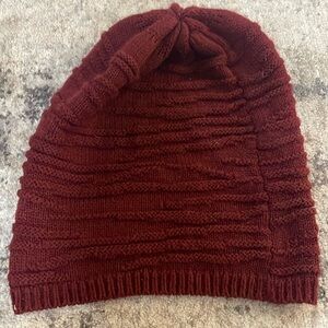 Spencer’s maroon beanie